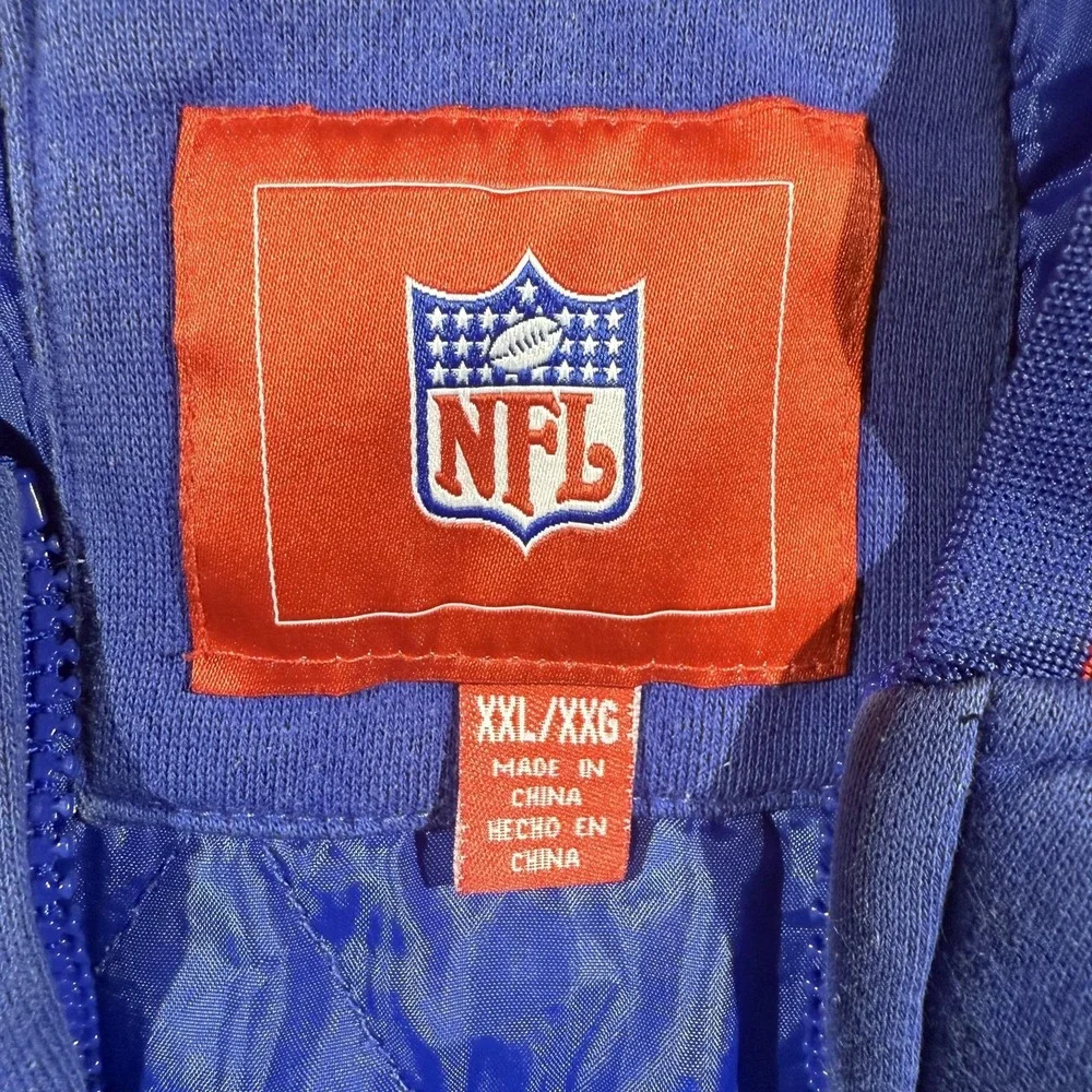 Vintage New York Giants Jacket Mens‎ 2XL Blue NFL Super Bowl Champions 90s